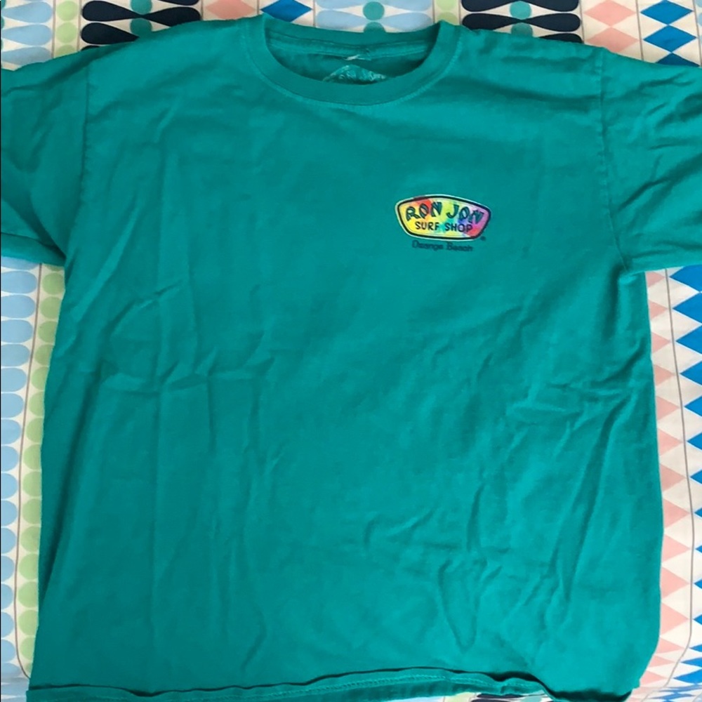 NEVER WORN teal colored ron john surf shop tee!